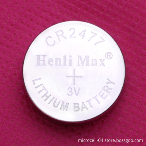 Super Quality Cr2477 3V Lithium Battery